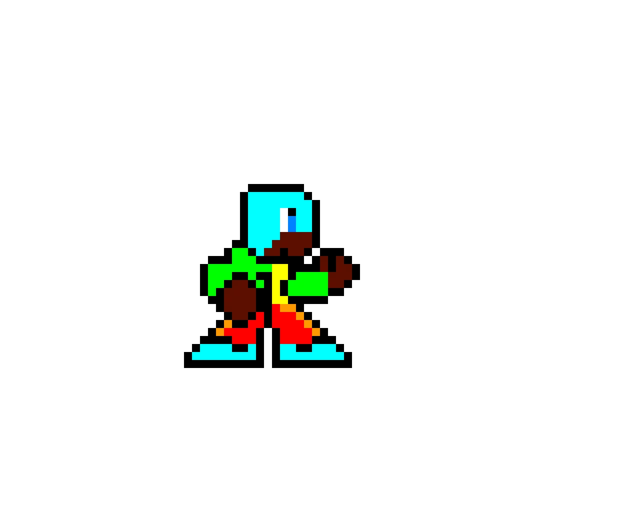 me axl in mega man 8 style but 8 bit yes its his name
