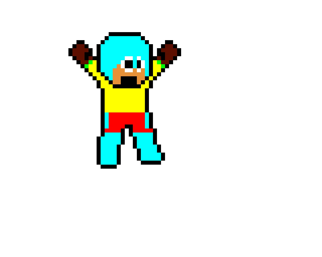 axl in a rockman 8 fc pose