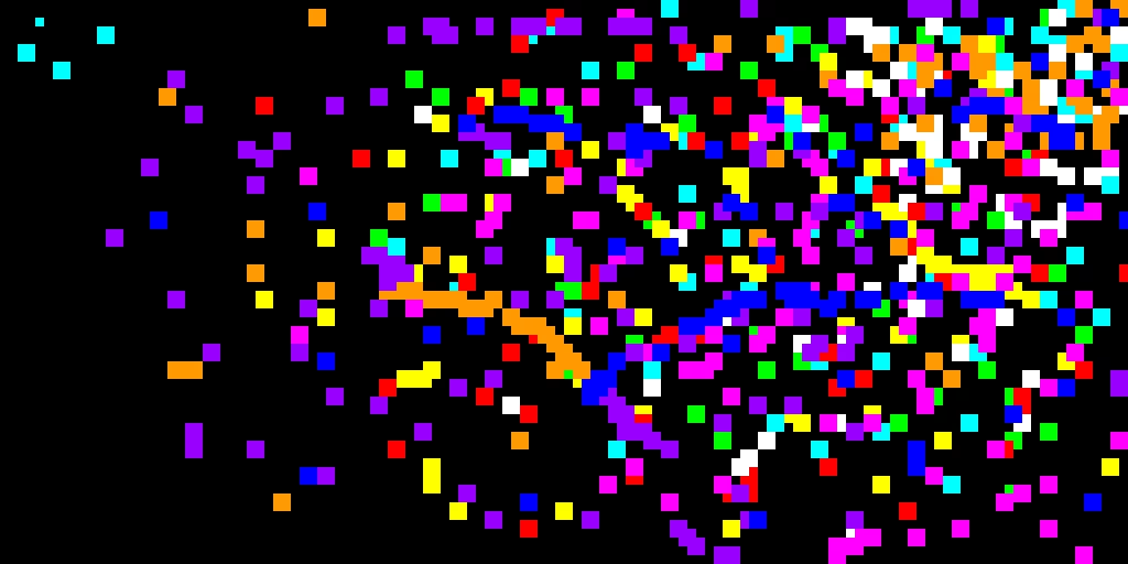 black canvas with splatters of paints  idea from luna_fox