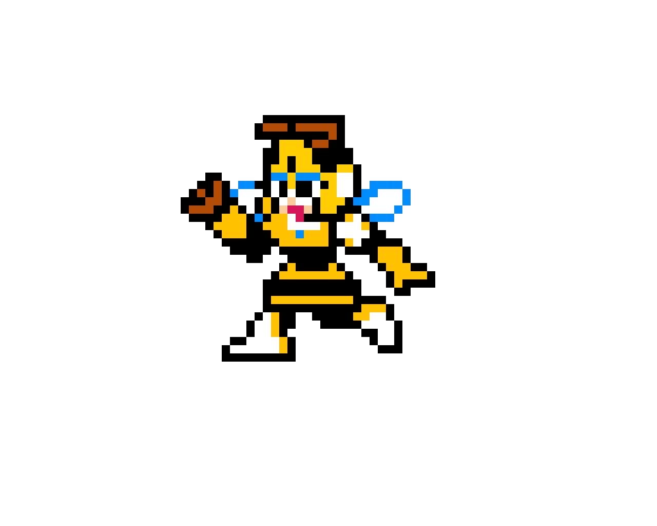 honey woman unused mega man 9 boss original hornet man design credit to sourkap106 for image