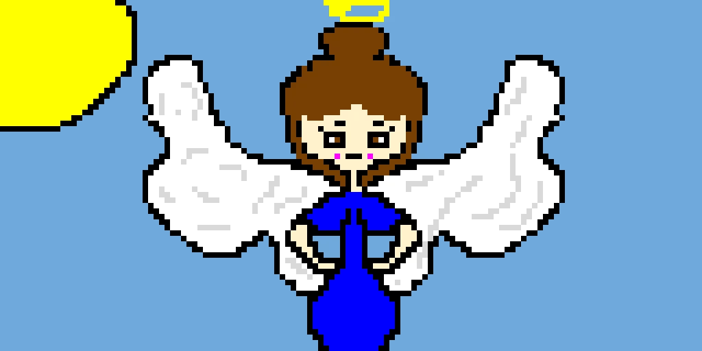 me with wings and a halo
