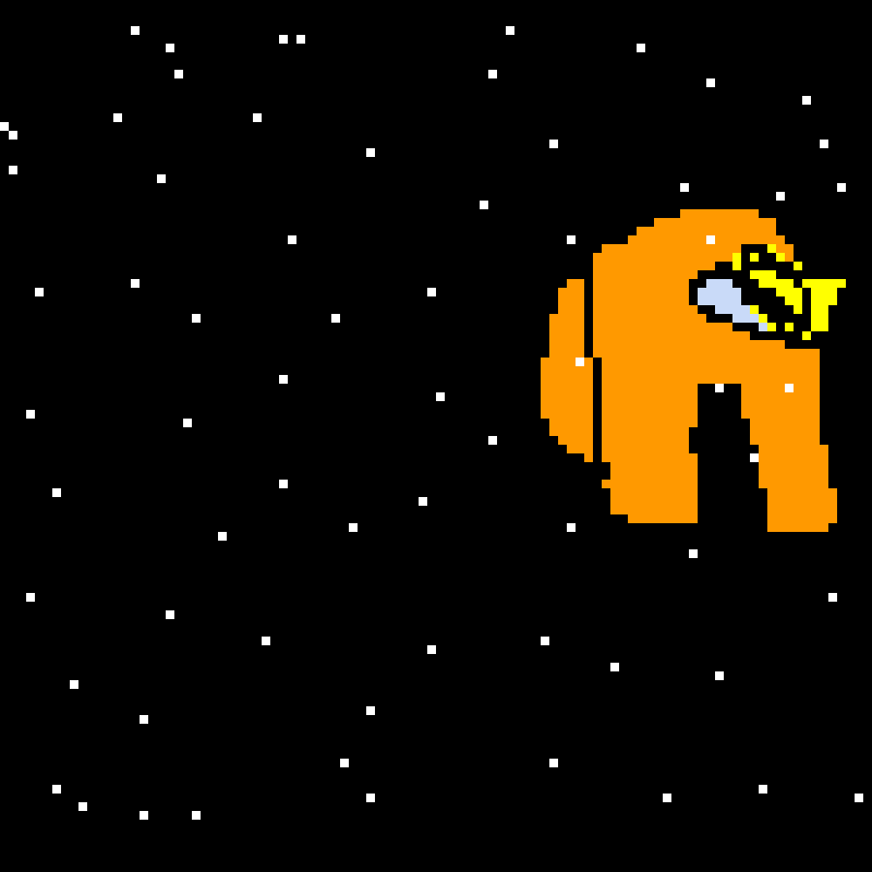 orange still in space  trying to find the ship