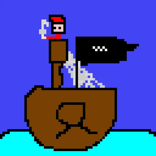pirate on his ship (ship contest)