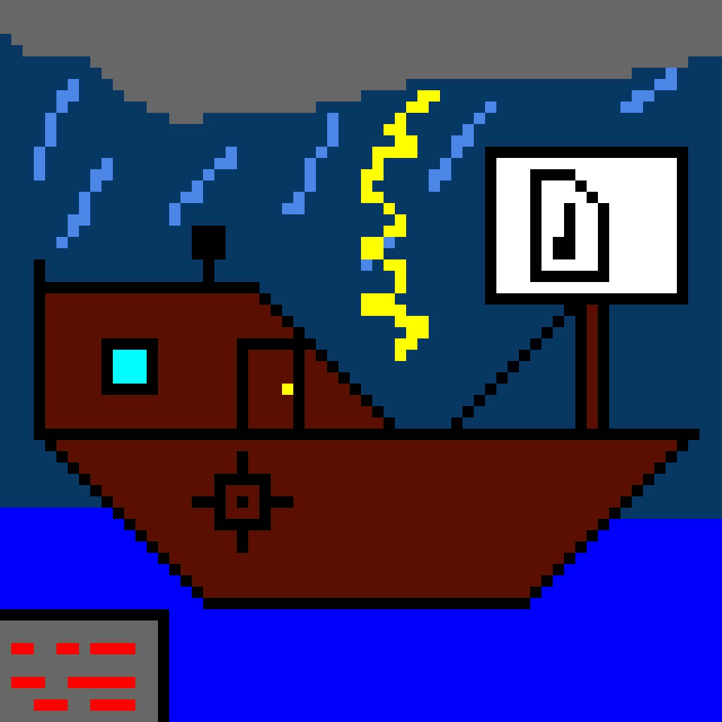 ship being under attack by a robotcontest