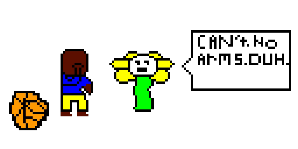 when you ask flowey if he plays sports contest