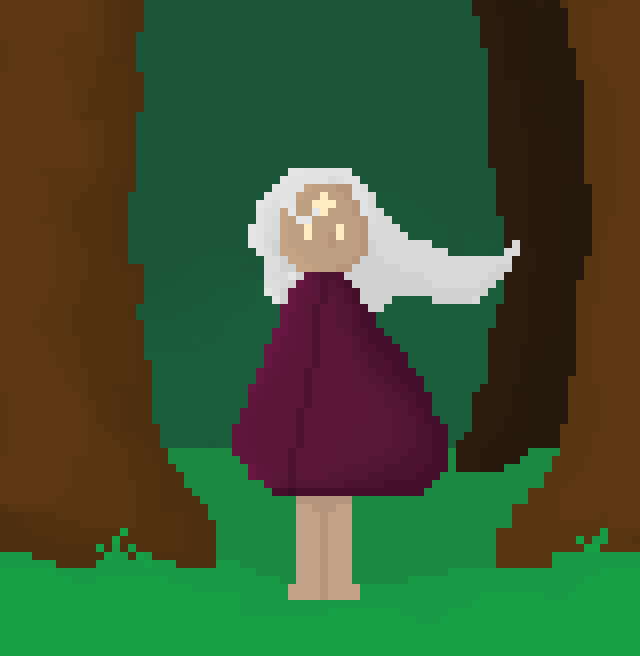 Girl in Forest