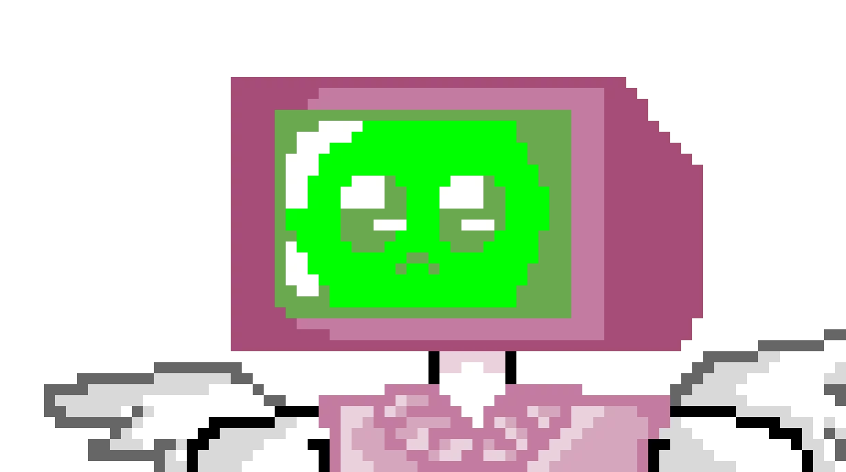 Kawaii pink Tv head ^ ^