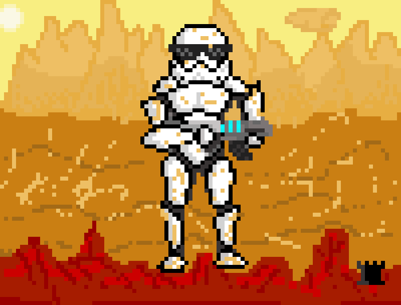 Stormtrooper in the sand (V2)