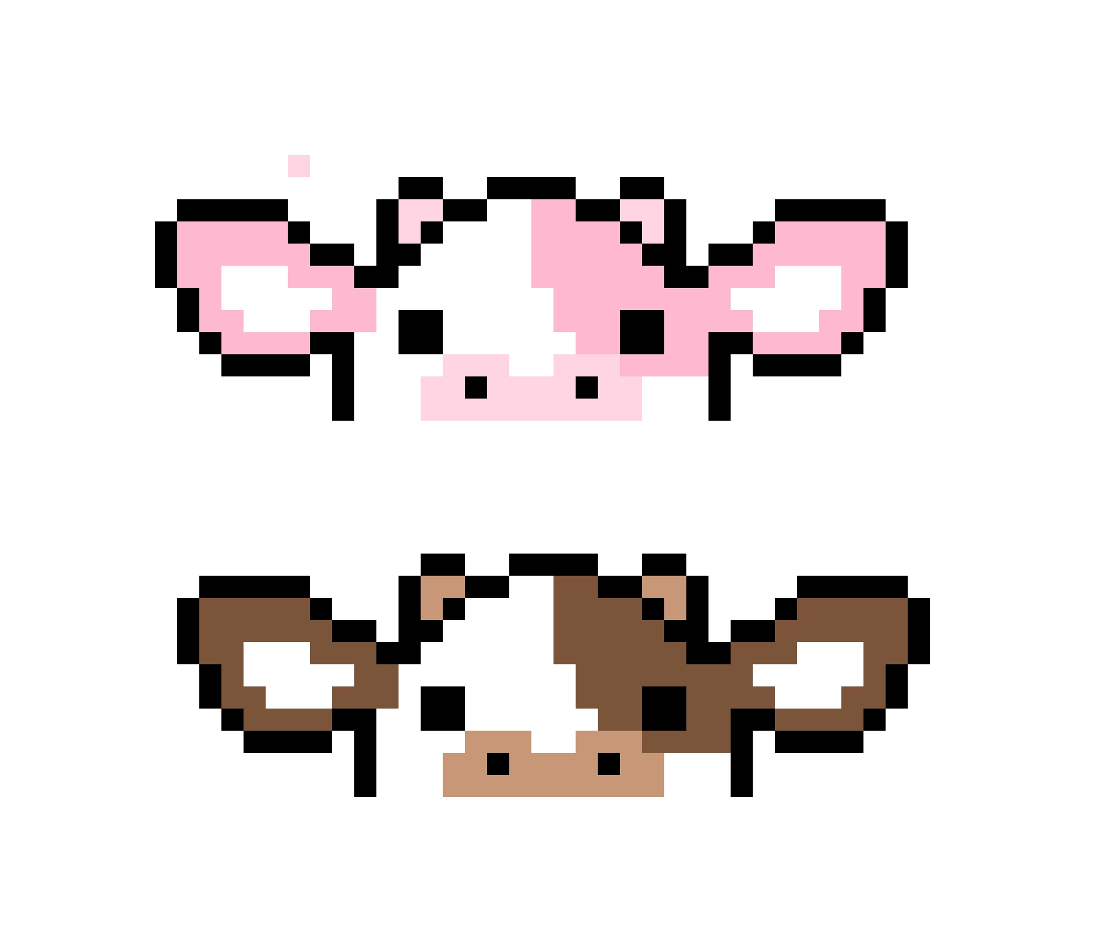 strawberry and chocolate cows