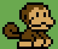 arcade themed baby monkey