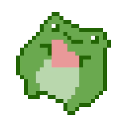 frug holding a heart