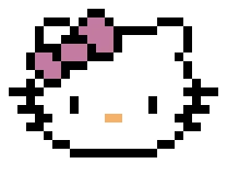 hello kitty purple bow