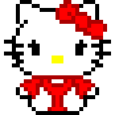 Hello kitty but red