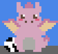 Jeremy the pixel dragon