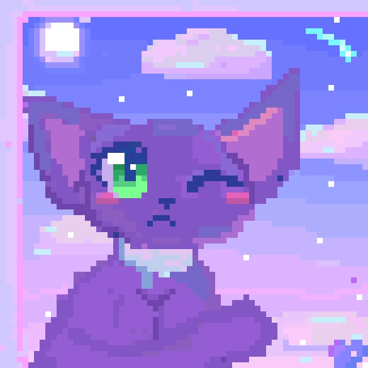 lavender kitty