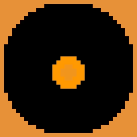 music disc orange