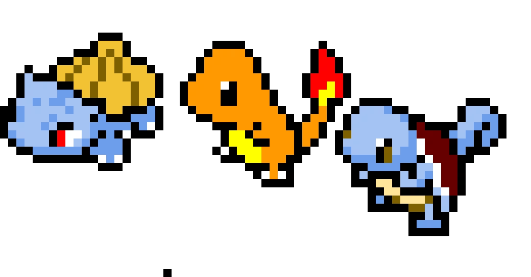 Three Kanto starters