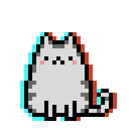 glitched pusheen
