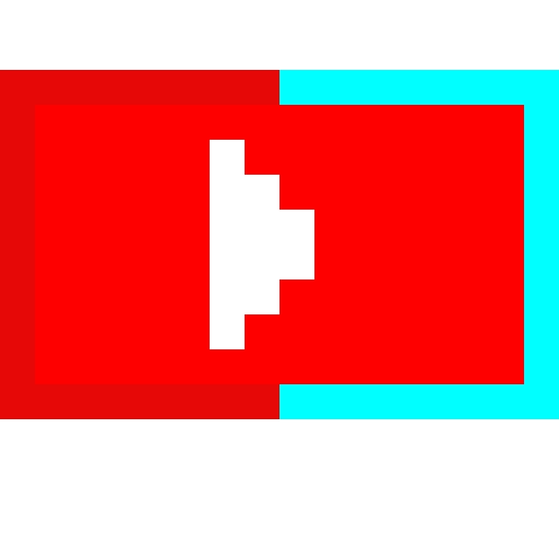 glitched youtube sub button