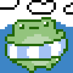 lil frog swimmin