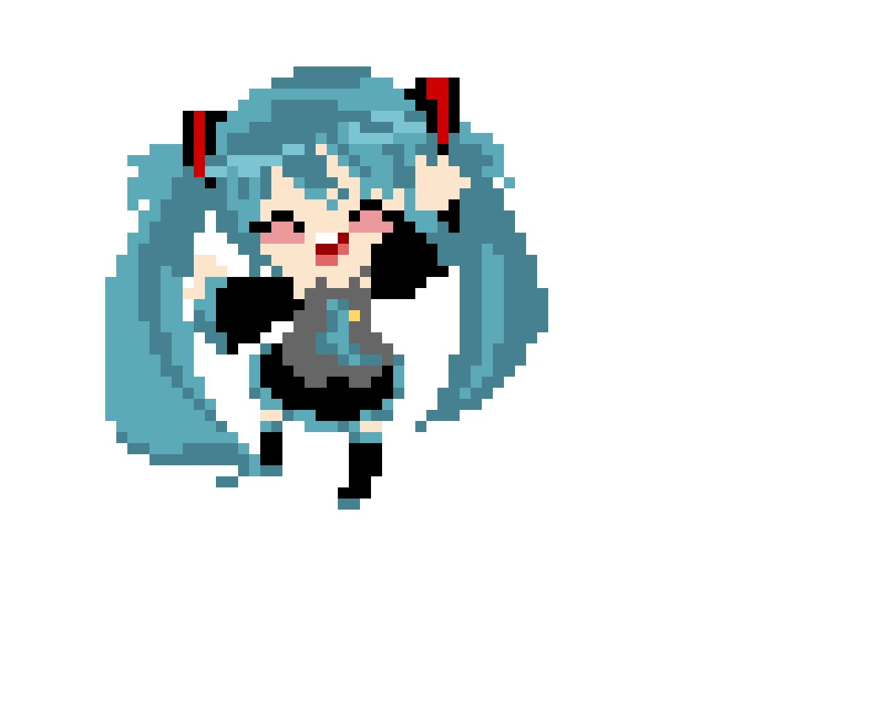 hatsune miku from virtual singer
