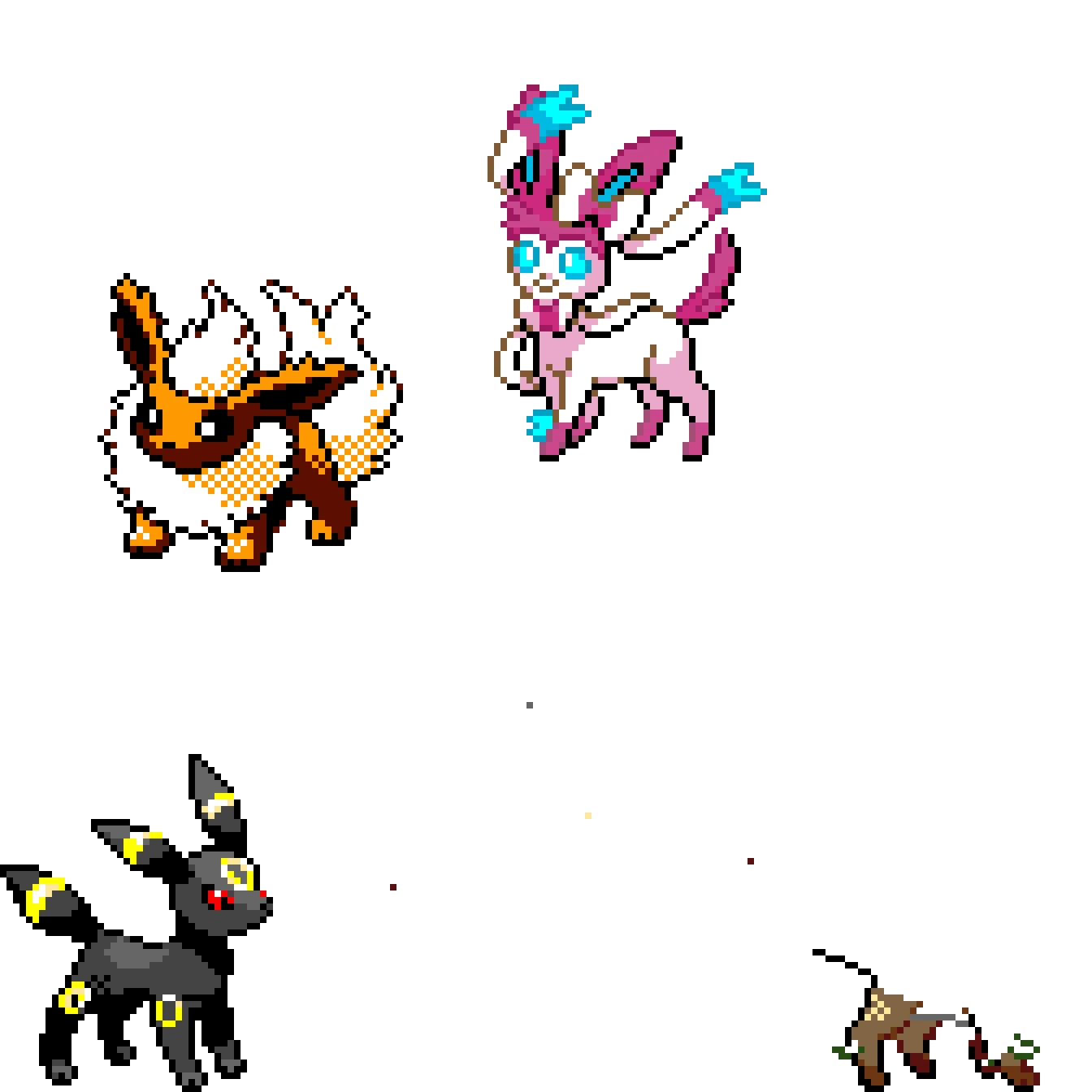 flareon sylveon umbreon and start of leafeon