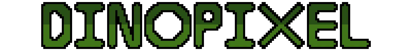 dinopixel bubble text centered