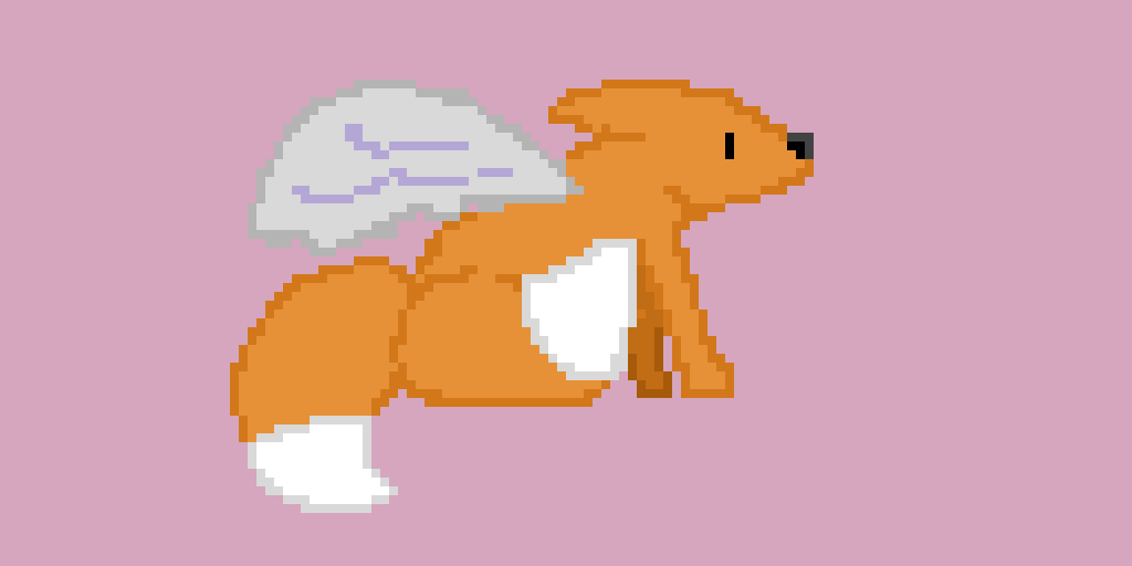 Baby Kitsune with wings