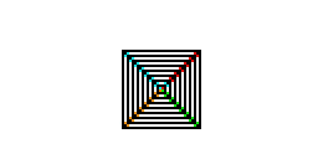 moving hole piramid combo illusion thingys