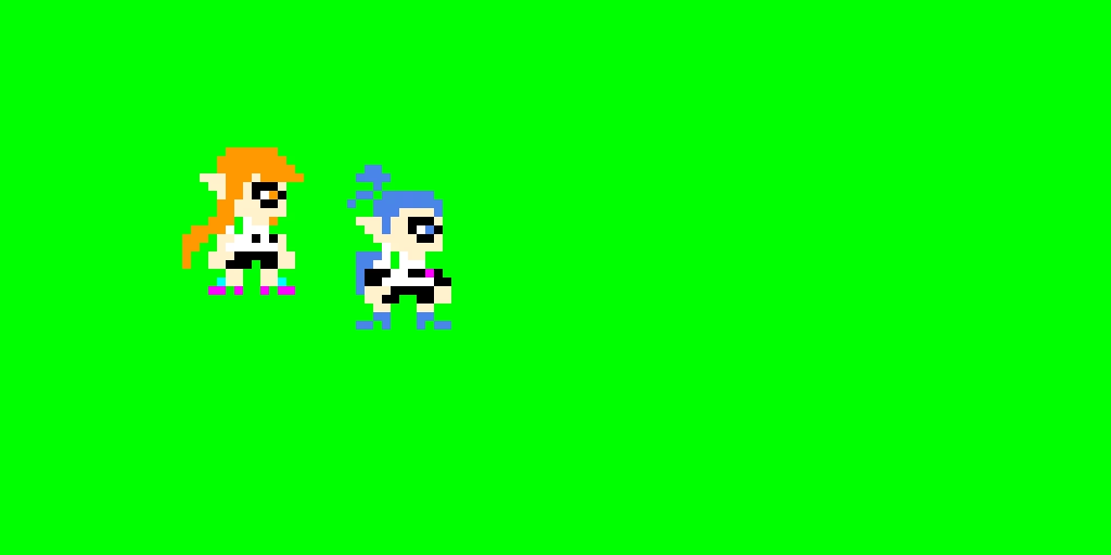 splatoon inklings note i coped the splatoon perler beads for them