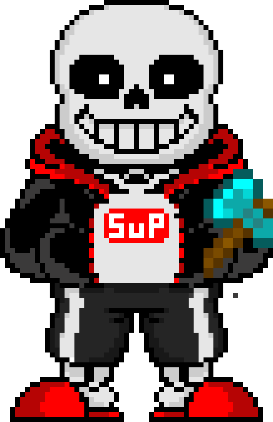 sans with an axe