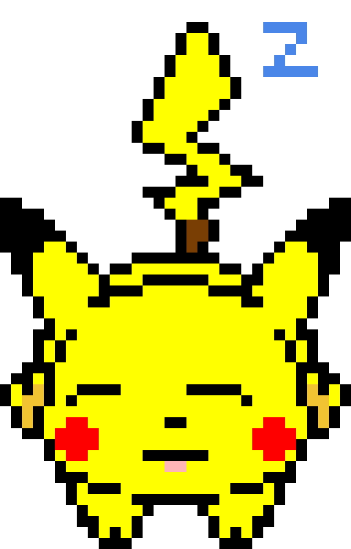 sleeping pikachu