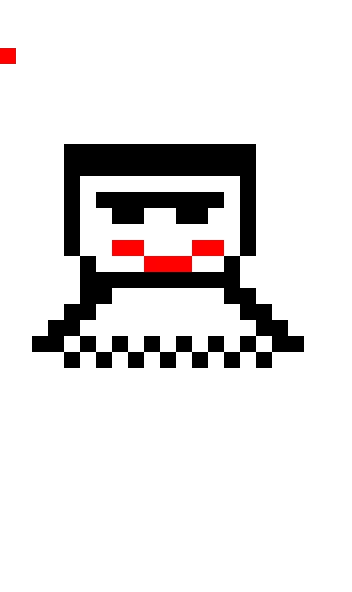 a non looking spooky art