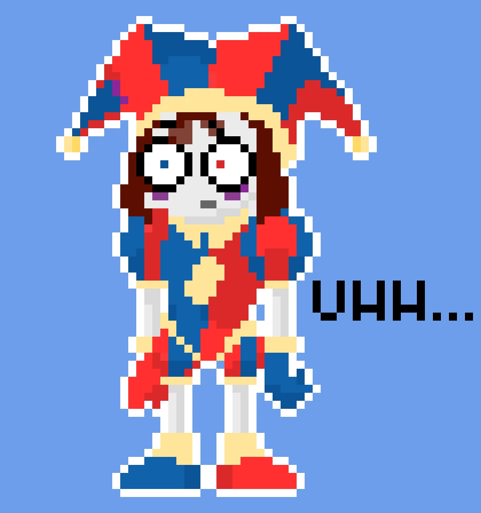 Pomni Pixel art ðŸ«¤