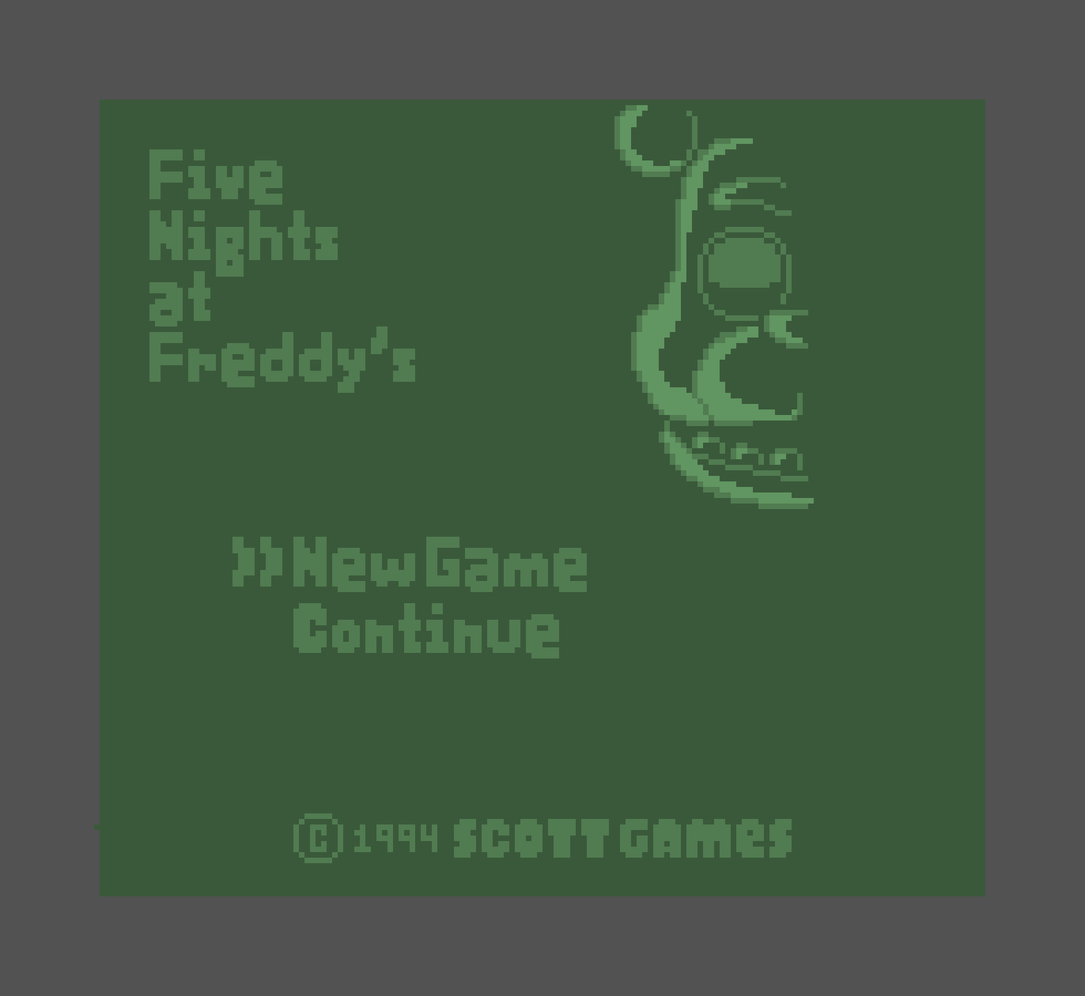FNaF Title Screen on Game Boy (Contest)