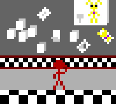 (Fnaf)(Night 2)(12:00 am) The Yellow bunny?