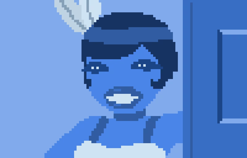 her name is lola she was a showgirl