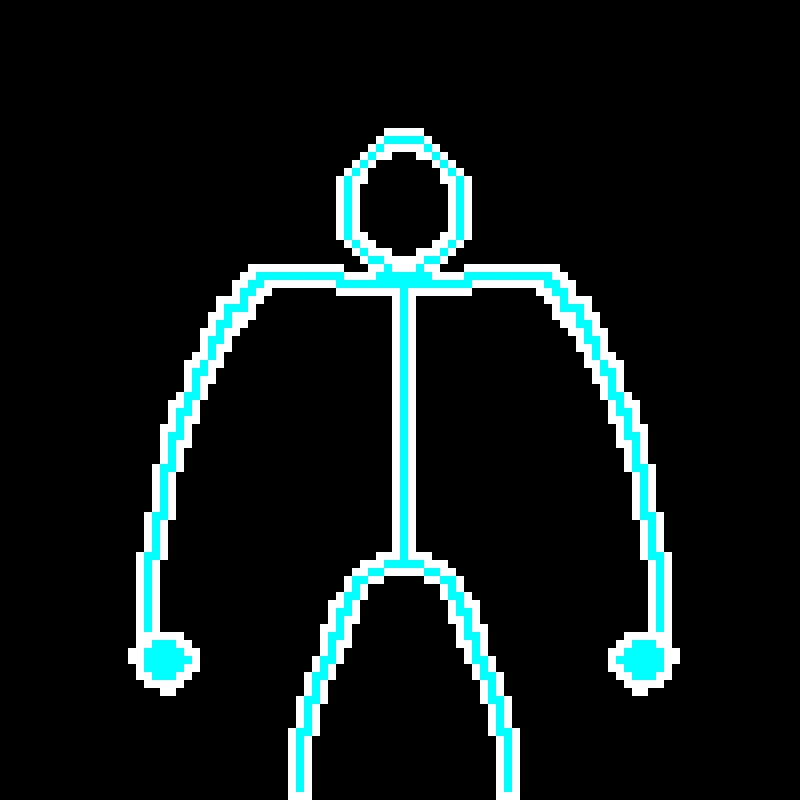 blue glow stick man (Challenge)