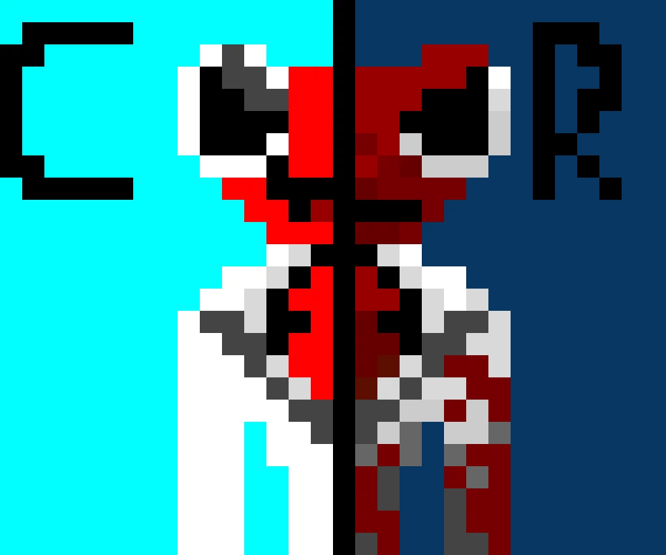 Cartoon Red RF and Realistic Red RF