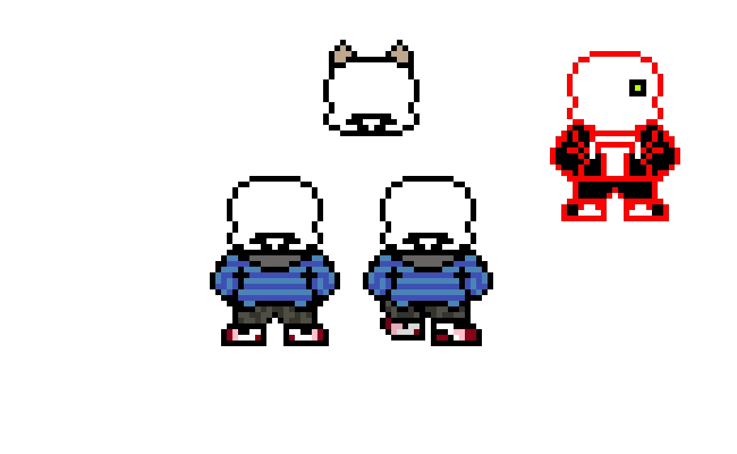 dokitale sans back sprites for his abode