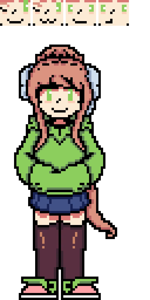 DokiTaleShift/DokiTale:StoryShifted Monika in Hoodie