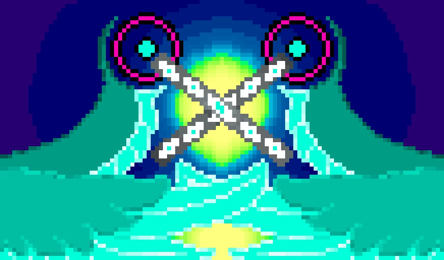 Hatsune Miku but a celestial entity