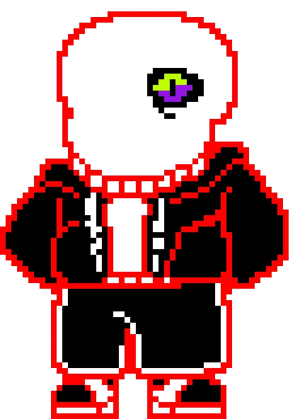 Spooky Doki Sans but hes a battle guy