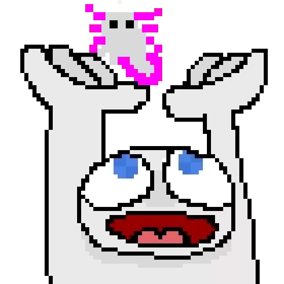 an axolotl responding to omg its a challange by wait what