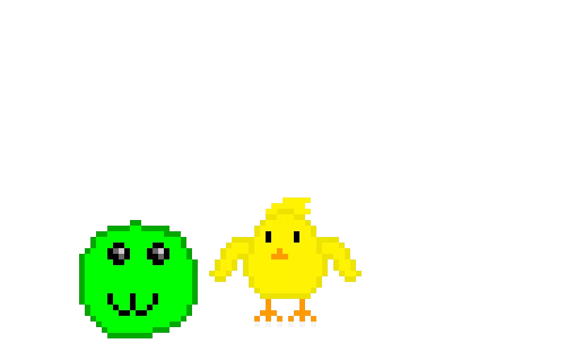 bloby meets chick give name for chick in the chat