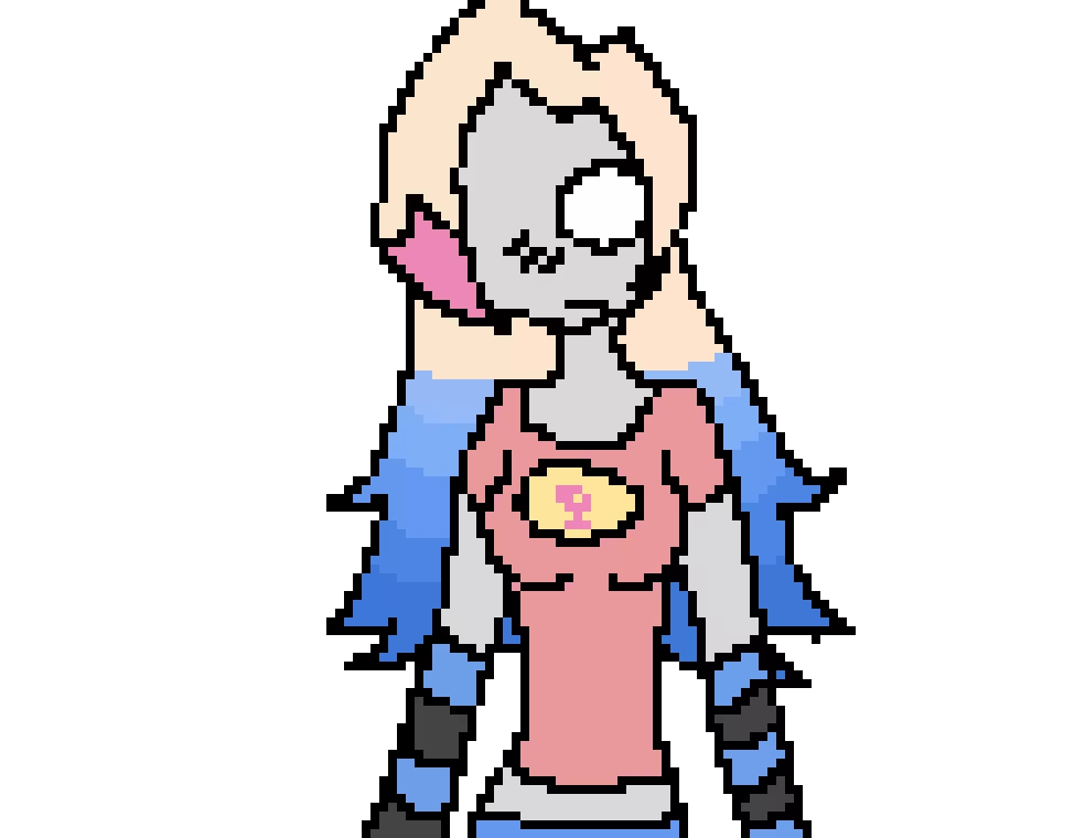 i drew St1nky_cl0wn&acute;s oc *Clair*, hope yall like...