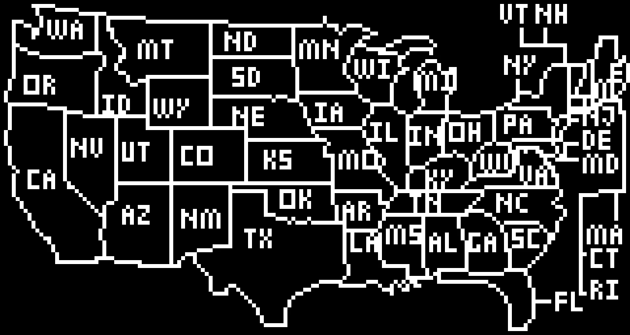 the united states of pixelation