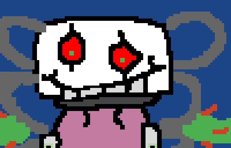 this is one of my terrible drawings of photoshop flowey tv electronic robot contest