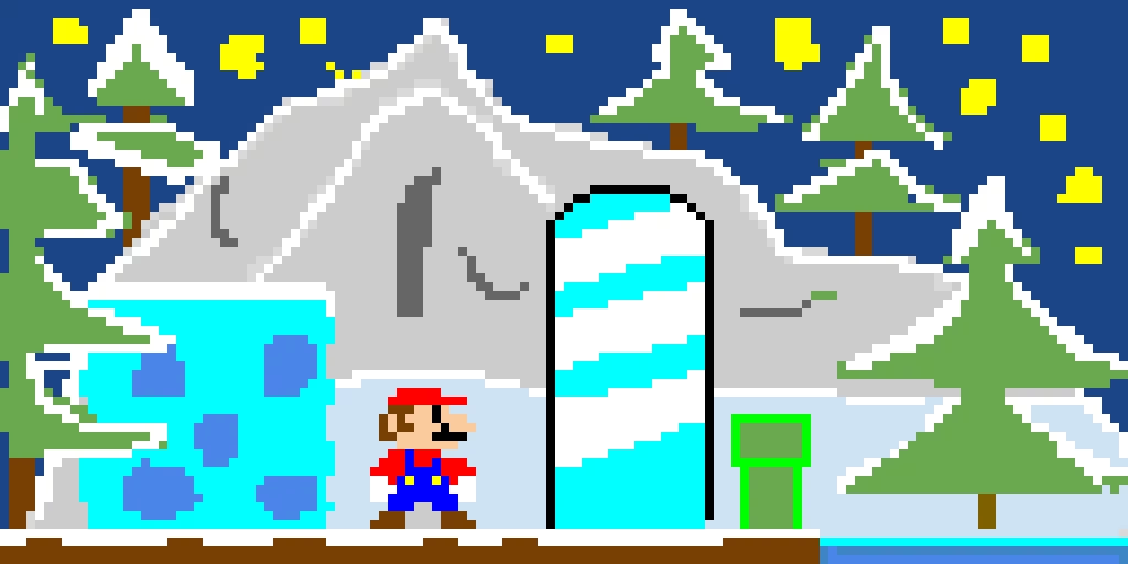 super mario snow glaciers game contest