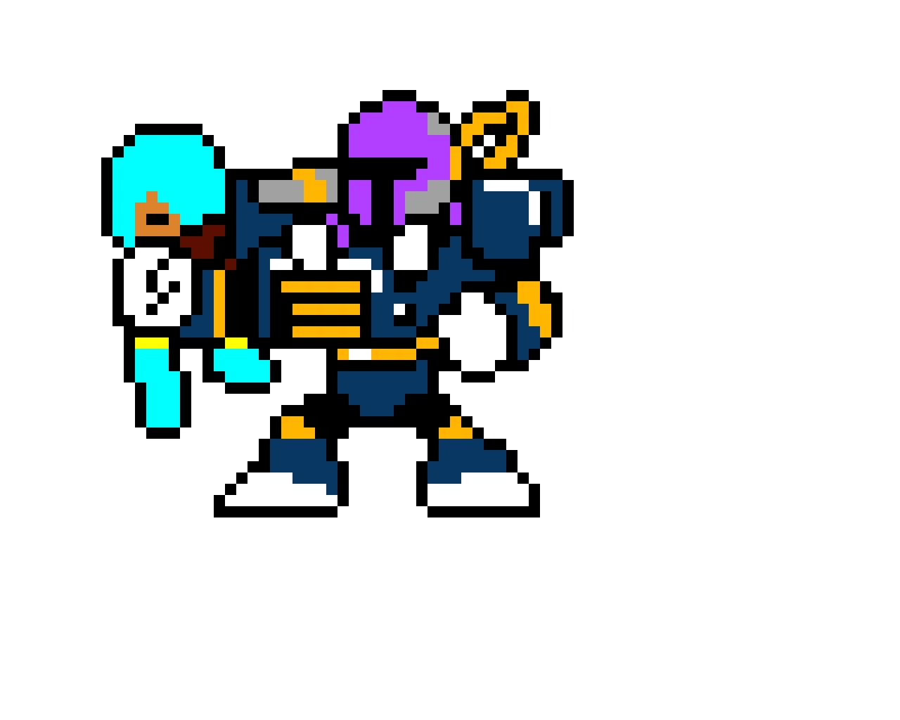 8 Bit Vile In A Ride Armor (poor Axl....)